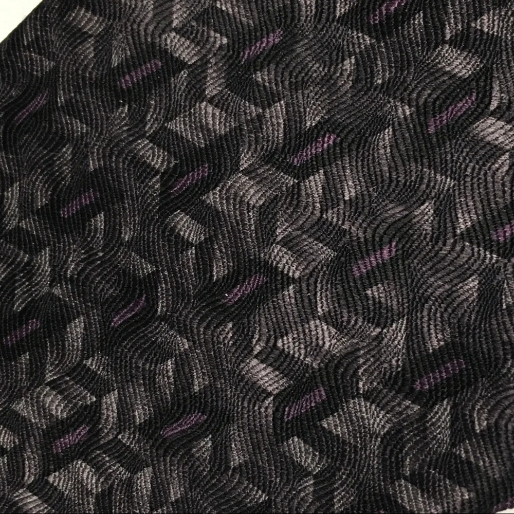 Gray & Purple Silk Neck Tie